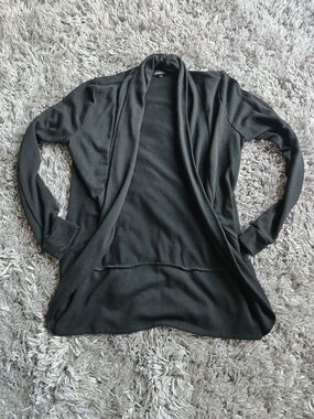Ambiance Women's Open-Front Drape Cardigan